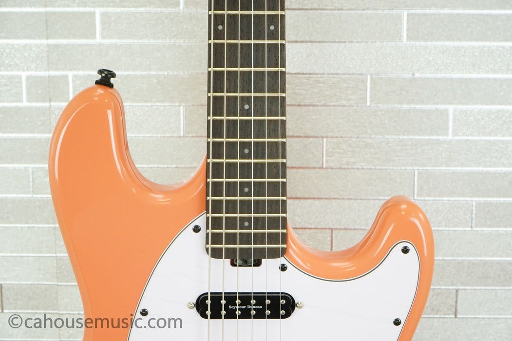 Sterling Fluff Signature Stingray Guitar - Rula Thumb Red