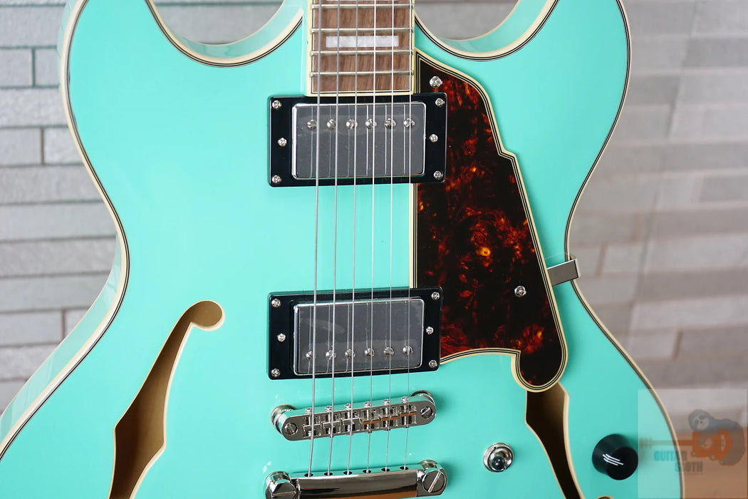 D'Angelico Premier DC Semi-Hollow Double Cutaway - Surf Green