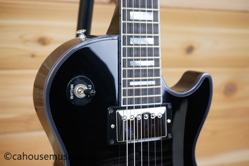 Gibson Custom Shop Les Paul Axcess Custom Figured - Charcoal Widow Burst Electric Guitar- 1 of 2