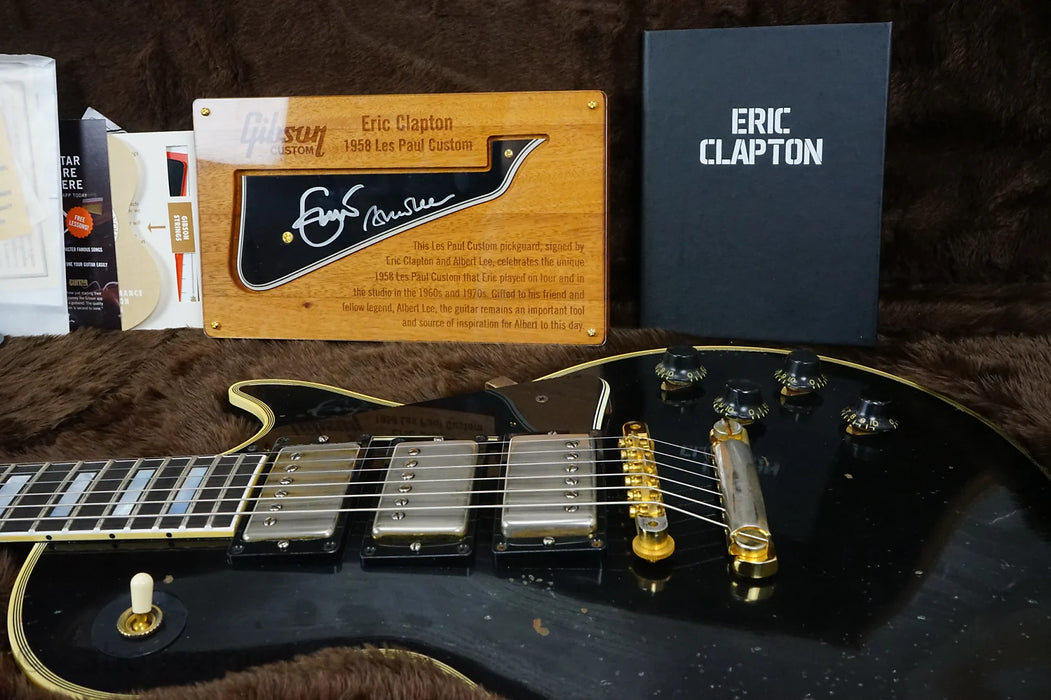 Gibson Custom Shop Murphy Lab Eric Clapton Signature '58 Les Paul Custom Reissue Relic - Ebony