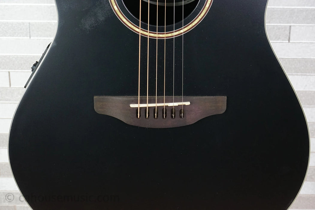 Ovation AB24-5S Applause Standard Mid-Depth Acoustic Guitar - Black Satin