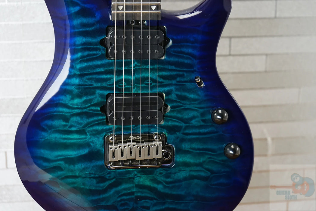 Sterling MAJ200X QM John Petrucci Signature Majesty DiMarzio - Cerulean Paradise