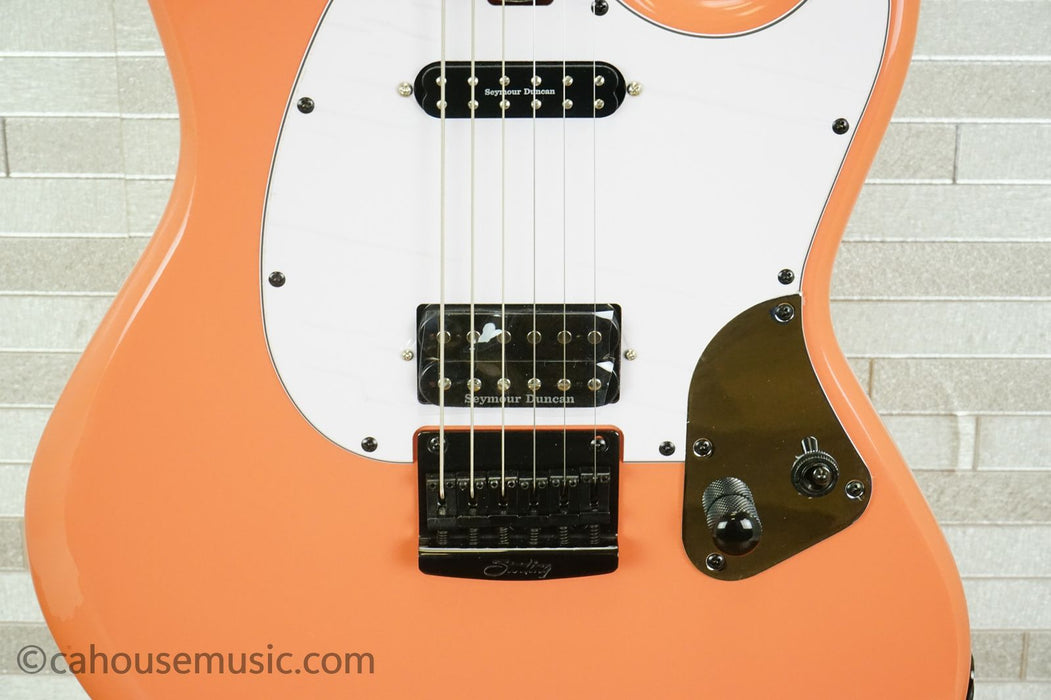 Sterling Fluff Signature Stingray Guitar - Rula Thumb Red