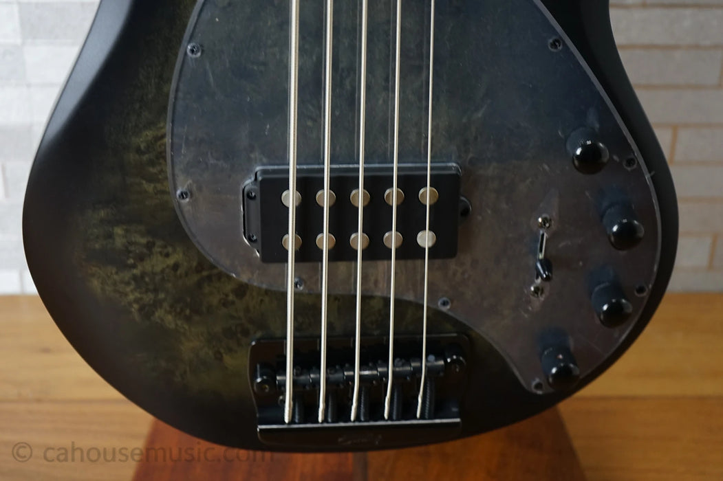 Sterling StingRay Ray35PB - Trans Black Satin