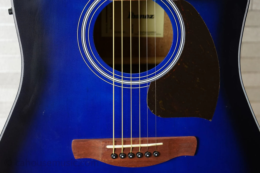 Ibanez PF50CE Open-Pore Trans Blue Sunburst