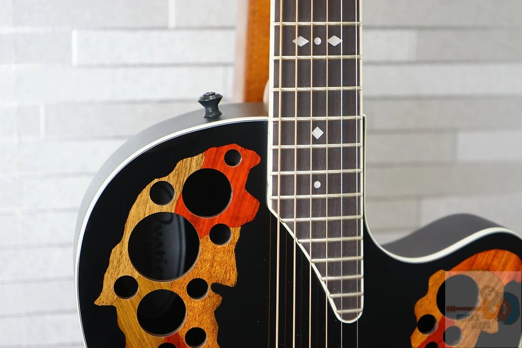 Ovation Pro Series 2778AX-5-G Electric Acoustic Guitar - Black