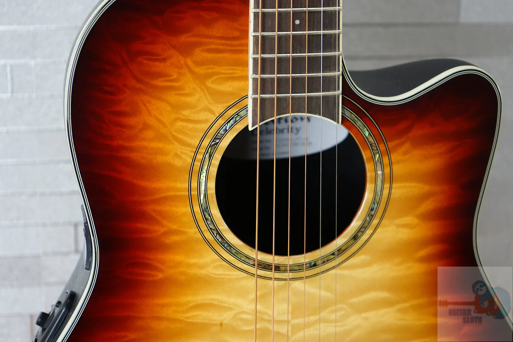 Ovation Celebrity Standard Plus CS24X-7C Mid Depth - Cognac Burst