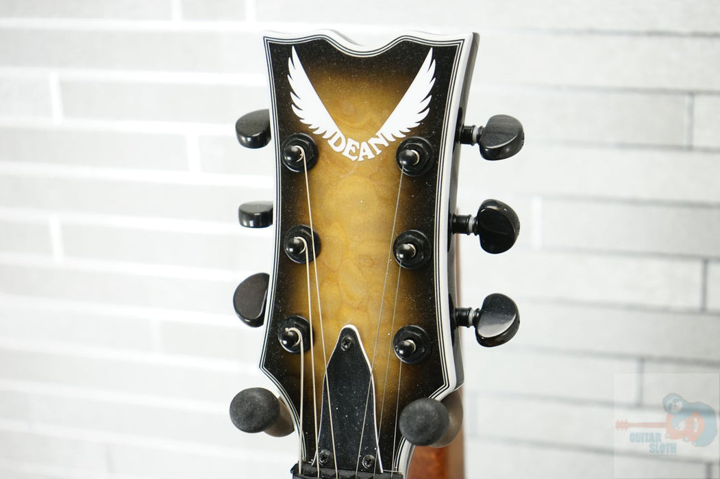 Dean Dean Thoroughbred Select Floyd Quilted Maple - Natural Black Burst