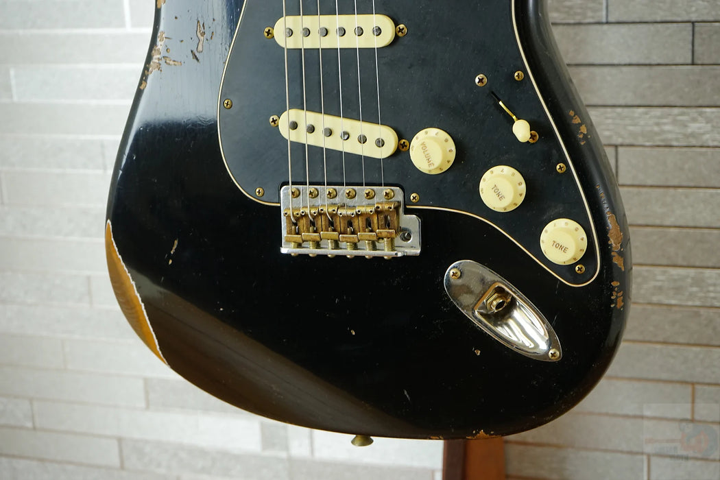 Fender Custom Shop 2025 LTD Roasted Dual-Mag II Stratocaster Relic - Aged Black