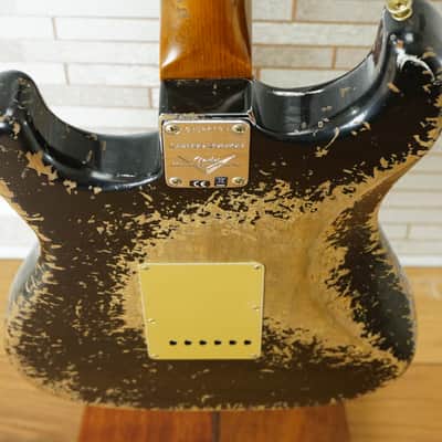 Fender Custom Shop 2025 LTD Roasted Bighead 1966 Stratocaster Super Heavy Relic - Aged Black