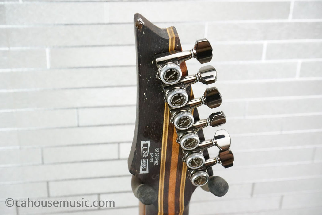 Ibanez S1070PBZ-CKB Premium Electric Guitar - Charcoal Black Burst