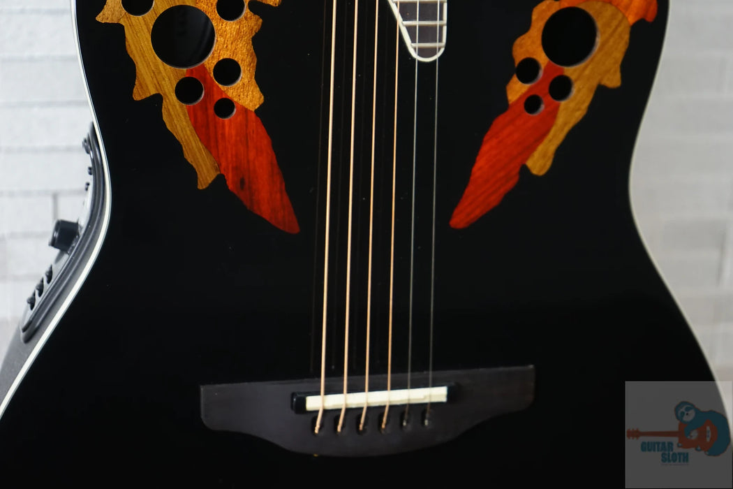 Ovation Pro Series 2778AX-5-G Electric Acoustic Guitar - Black