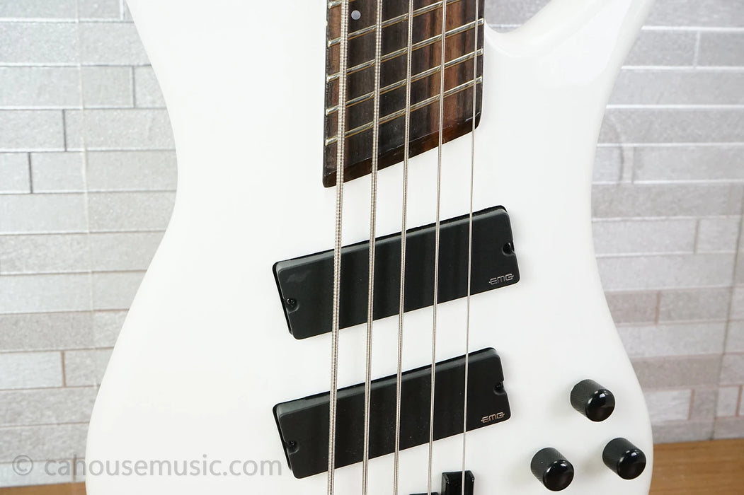 Spector NS Dimension 5 - White Sparkle Gloss