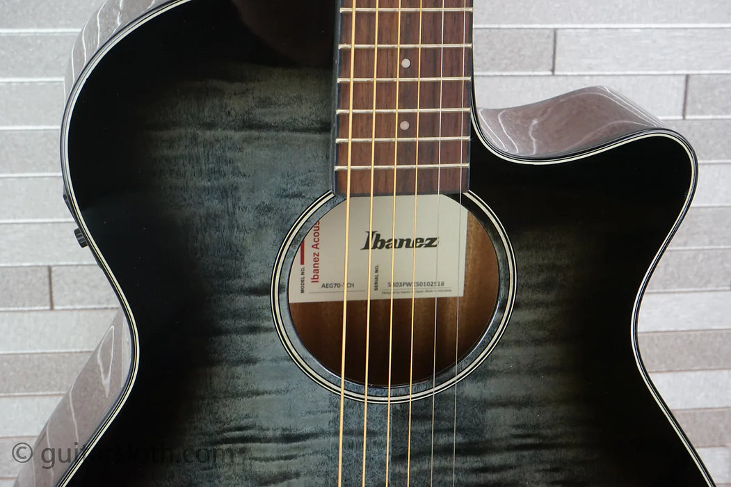 Ibanez AEG70-TCH Grand Concert - Transparent Charcoal Burst High Gloss