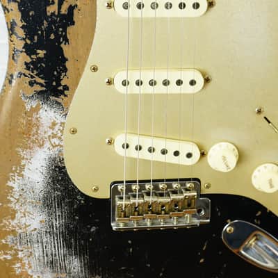 Fender Custom Shop 2025 LTD Roasted Bighead 1966 Stratocaster Super Heavy Relic - Aged Black