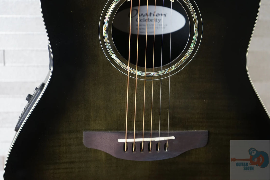 Ovation CS24P Celebrity Standard Plus - Trans Black Flame Maple