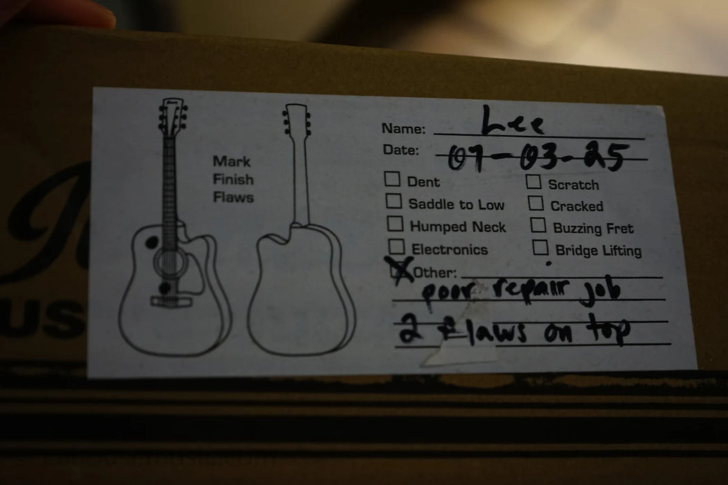 Ibanez GA6CE Spruce / Agathis Classical with Cutaway - Amber