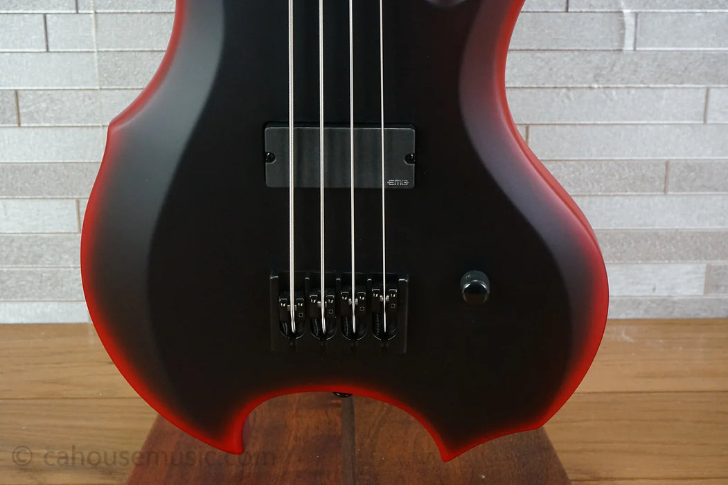 ESP LTD FL-4 Fred Leclercq Signature - Black Red Burst Satin