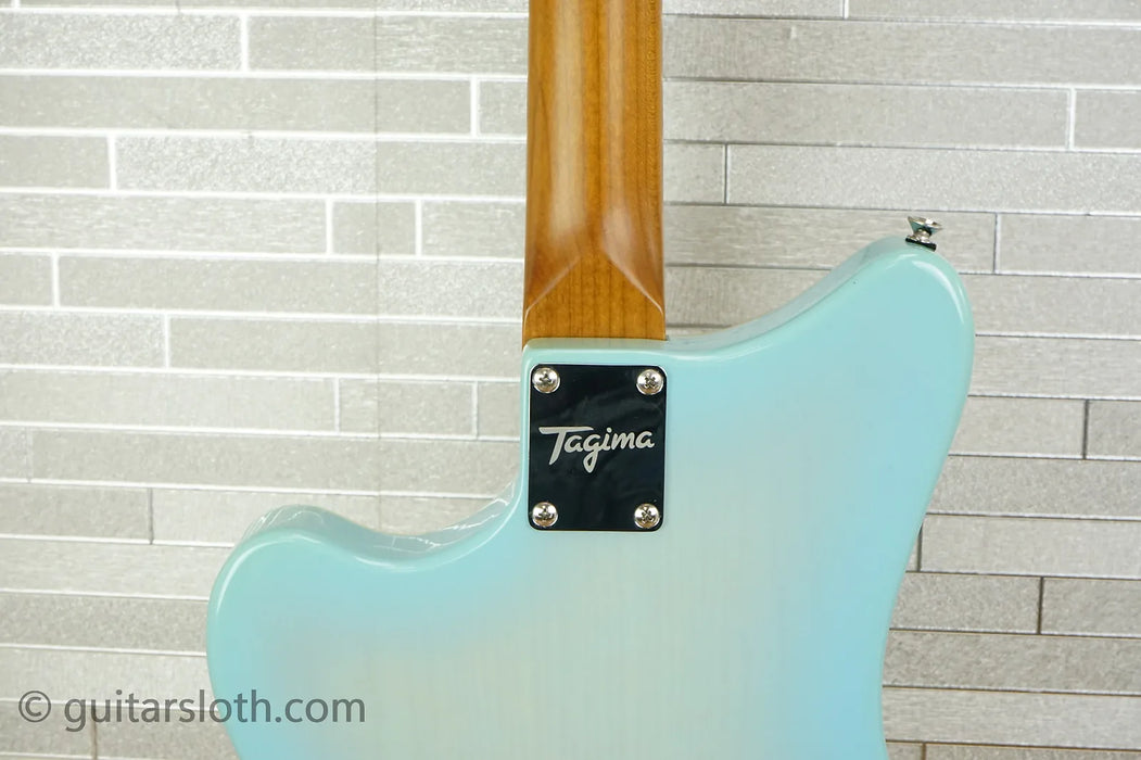 Tagima Cosmos Oasis Electric Guitar - Transparent Celestial Blue Blurst