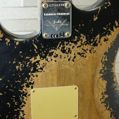 Fender Custom Shop 2025 LTD Roasted Bighead 1966 Stratocaster Super Heavy Relic - Aged Black