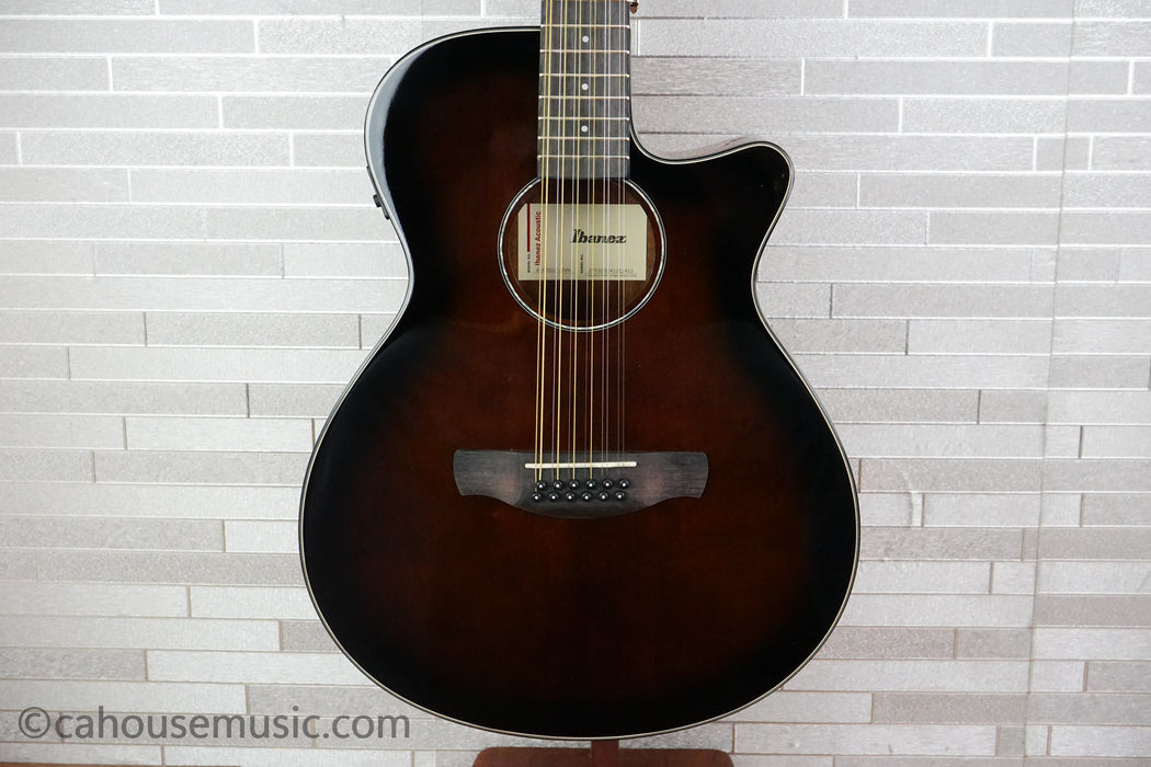 Ibanez AEG5012-DVH 12-String - Dark Violin Sunburst High Gloss