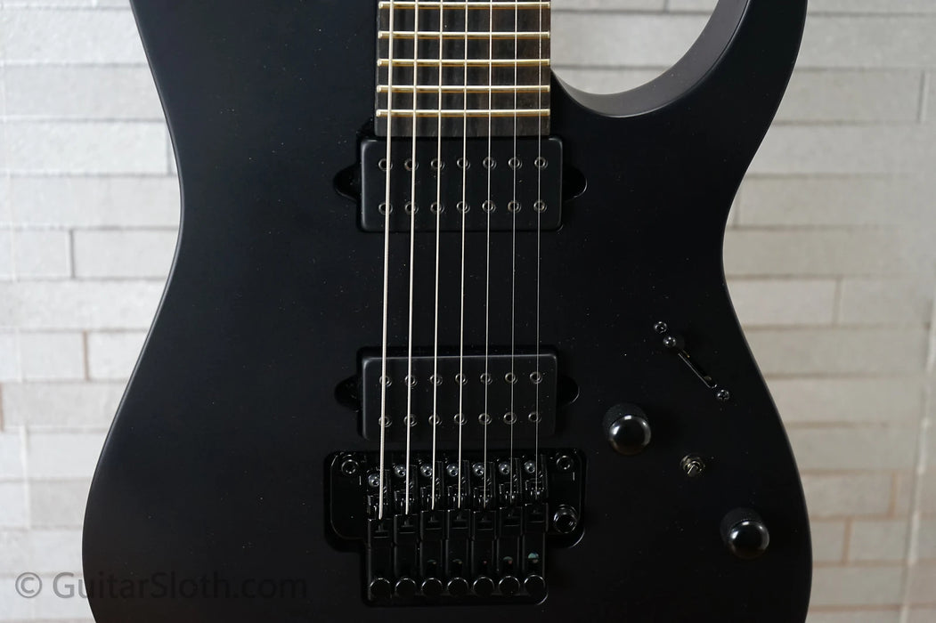 Ibanez RGRB720-BKF Iron Label - Black Flat