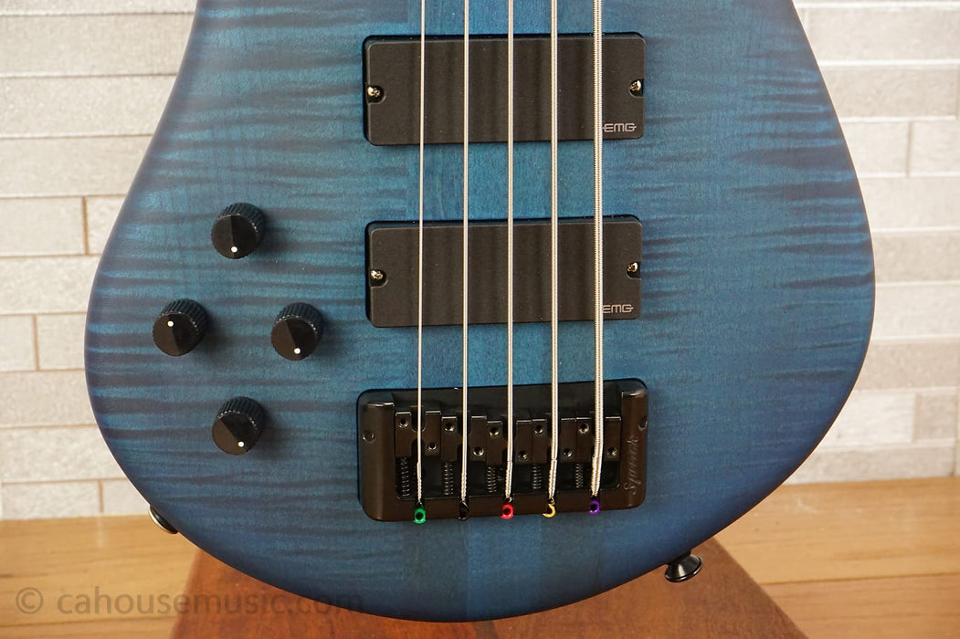 Spector Euro 5 LX Left Handed - Black & Blue Matte