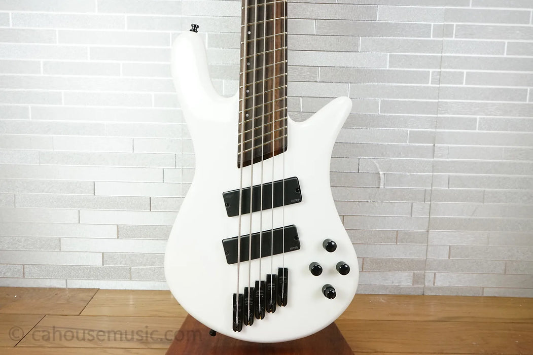 Spector NS Dimension 5 - White Sparkle Gloss