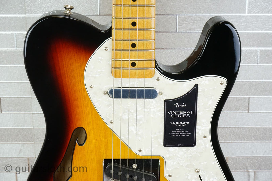 Fender Vintera II '60s Telecaster Thinline with Maple Fretboard - 3-Color Sunburst