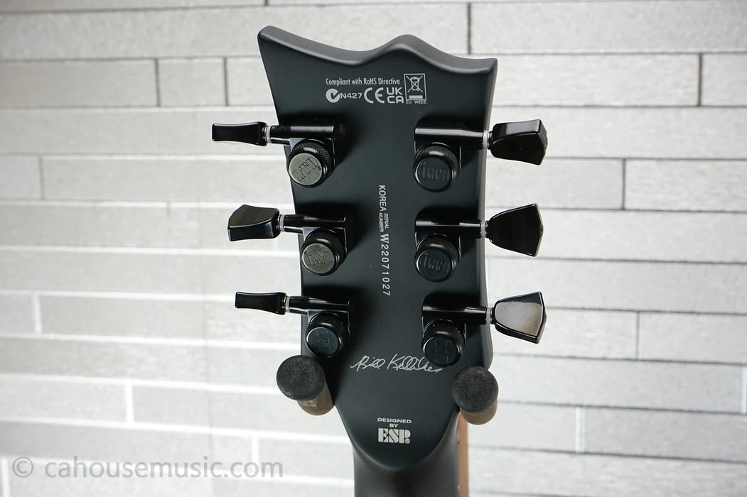 ESP LTD BK-600 Bill Kelliher Signature - Military Green Sunburst Satin