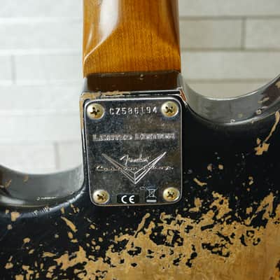 Fender Custom Shop 2025 LTD Roasted Bighead 1966 Stratocaster Super Heavy Relic - Aged Black
