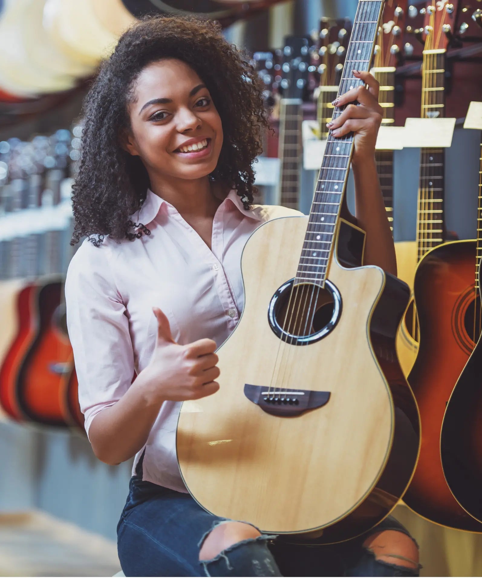 Used Epiphone Les Paul guitars in blue, purple, white, red, green, and gold for sale - electric guitars in excellent condition.