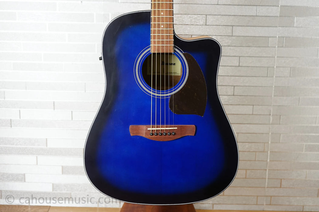 Ibanez PF50CE Open-Pore Trans Blue Sunburst