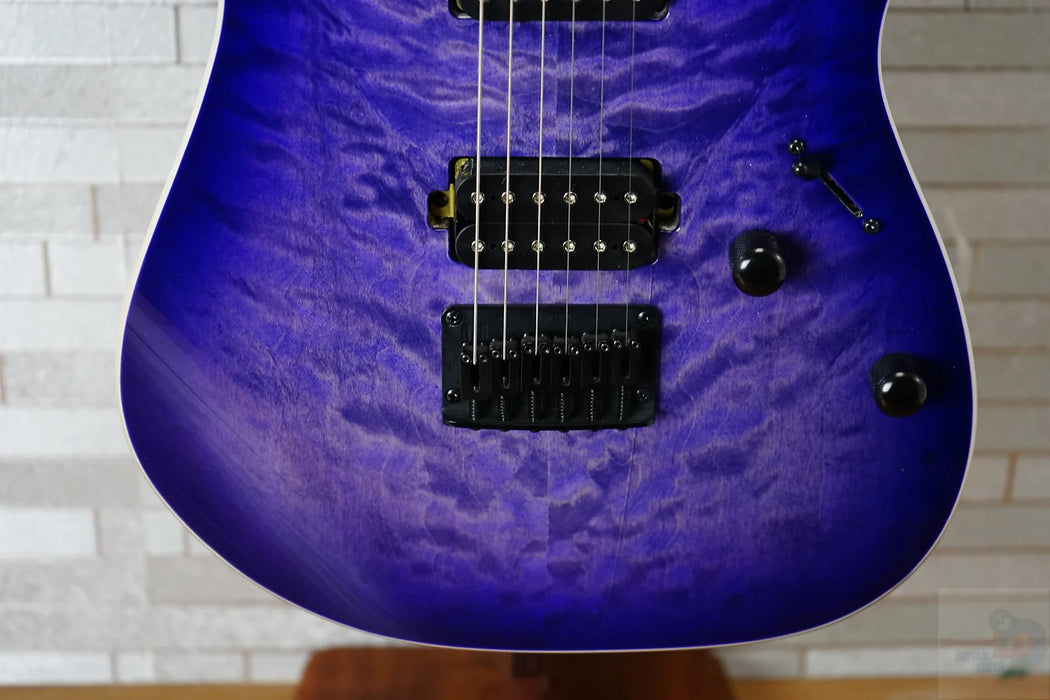 Ibanez RG421QM-CBB Standard - Cerulean Blue Burst