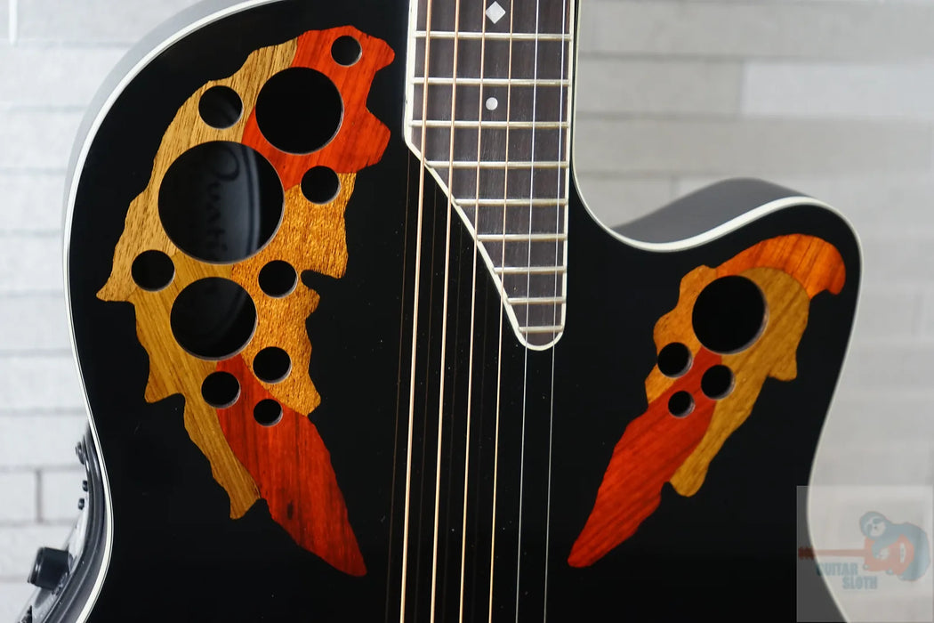 Ovation Pro Series 2778AX-5-G Electric Acoustic Guitar - Black