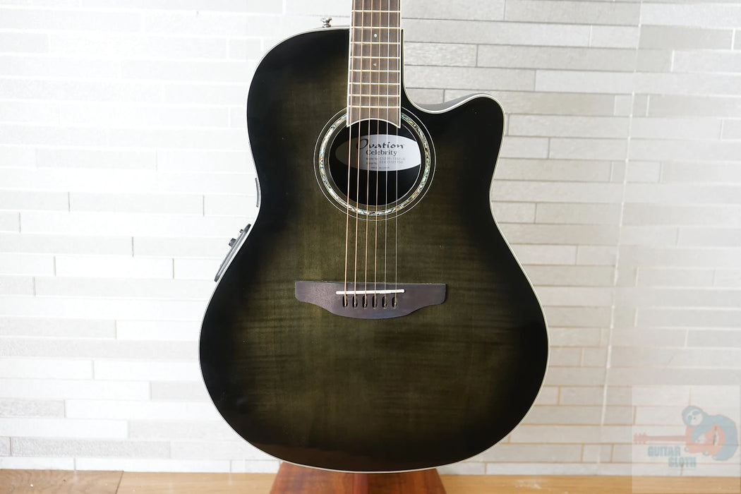 Ovation CS24P Celebrity Standard Plus - Trans Black Flame Maple