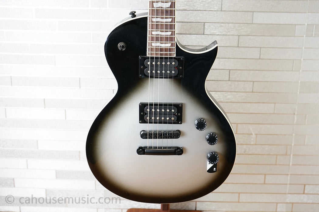 ESP LTD EC-256 - Silver Sunburst Teardrop