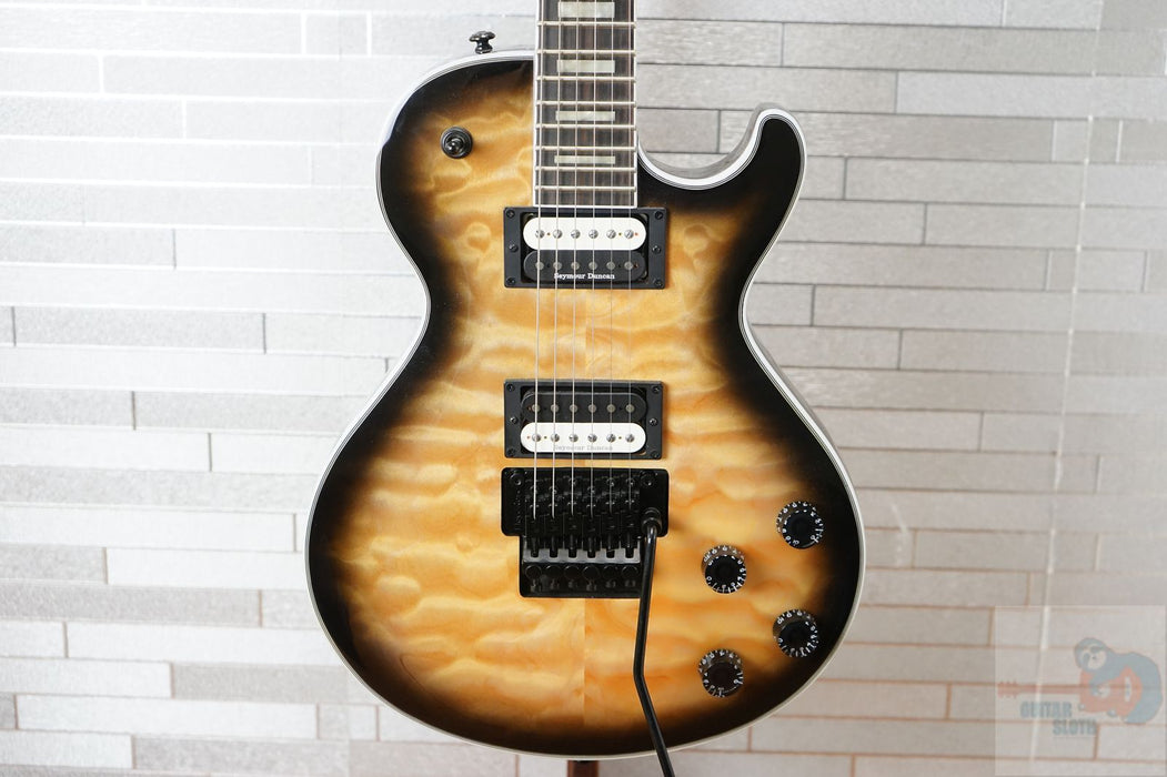Dean Dean Thoroughbred Select Floyd Quilted Maple - Natural Black Burst