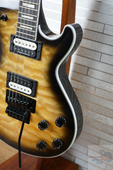 Dean Dean Thoroughbred Select Floyd Quilted Maple - Natural Black Burst