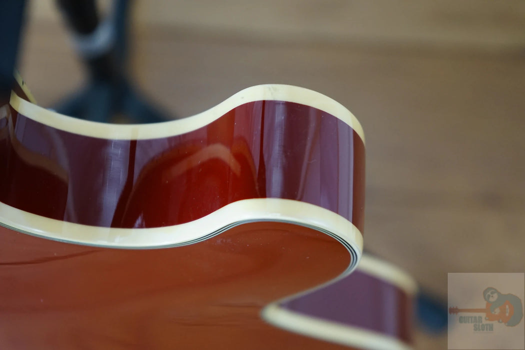 D'Angelico Premier DC Semi-Hollow Double Cutaway - Burnt Red