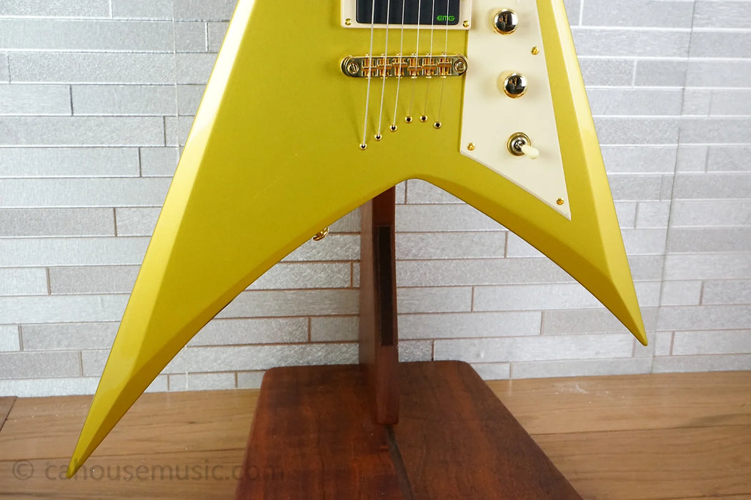 ESP LTD KH-V Kirk Hammett Signature - Metallic Gold