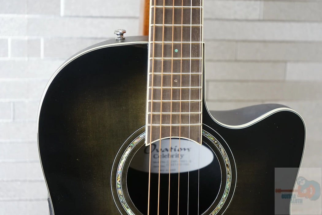 Ovation CS24P Celebrity Standard Plus - Trans Black Flame Maple