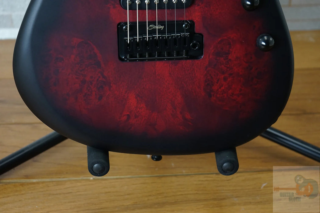 Sterling Jason Richardson Signature 7-String Cutlass - Dark Scarlet Burst Satin w/ Optional Gig Bag