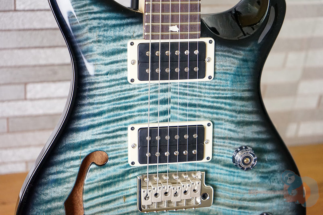 PRS CE 24 Semi-Hollow - Light Blue Smokeburst Custom Color