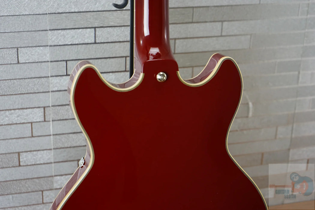 D'Angelico Premier Mini DC with Walnut Fretboard - Burnt Red