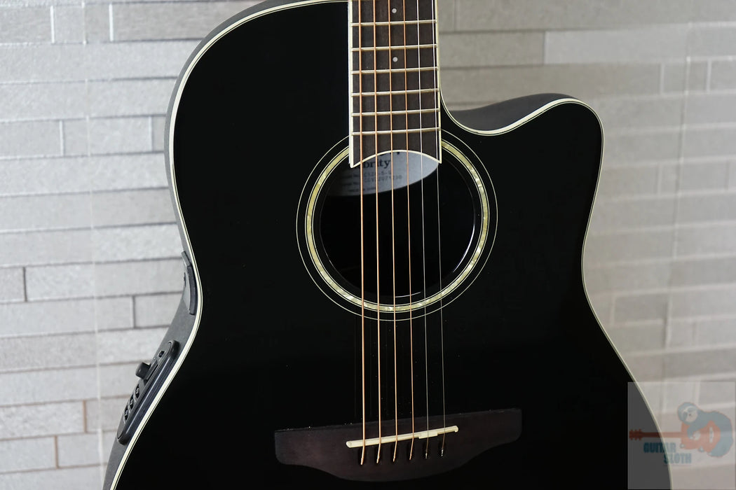 Ovation CS24-5-G E-Acoustic Guitar Celebrity Standard Mid Cutaway - Black