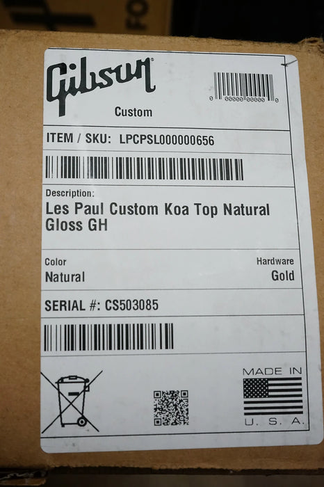 Gibson Les Paul Custom M2M Made to Measure - Figured Koa