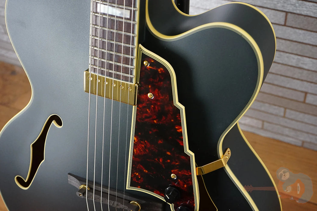 D'Angelico Deluxe EXL-1 Hollow Body Archtop - Matte Midnight
