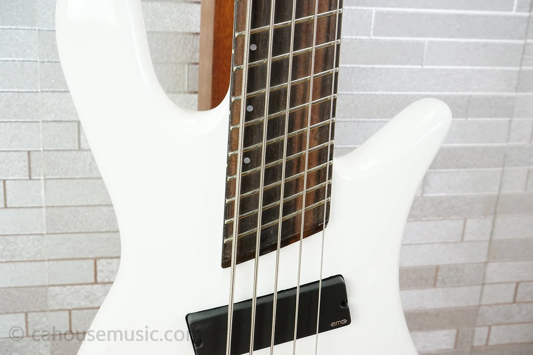 Spector NS Dimension 5 - White Sparkle Gloss