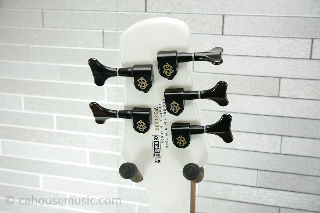 Spector NS Dimension 5 - White Sparkle Gloss